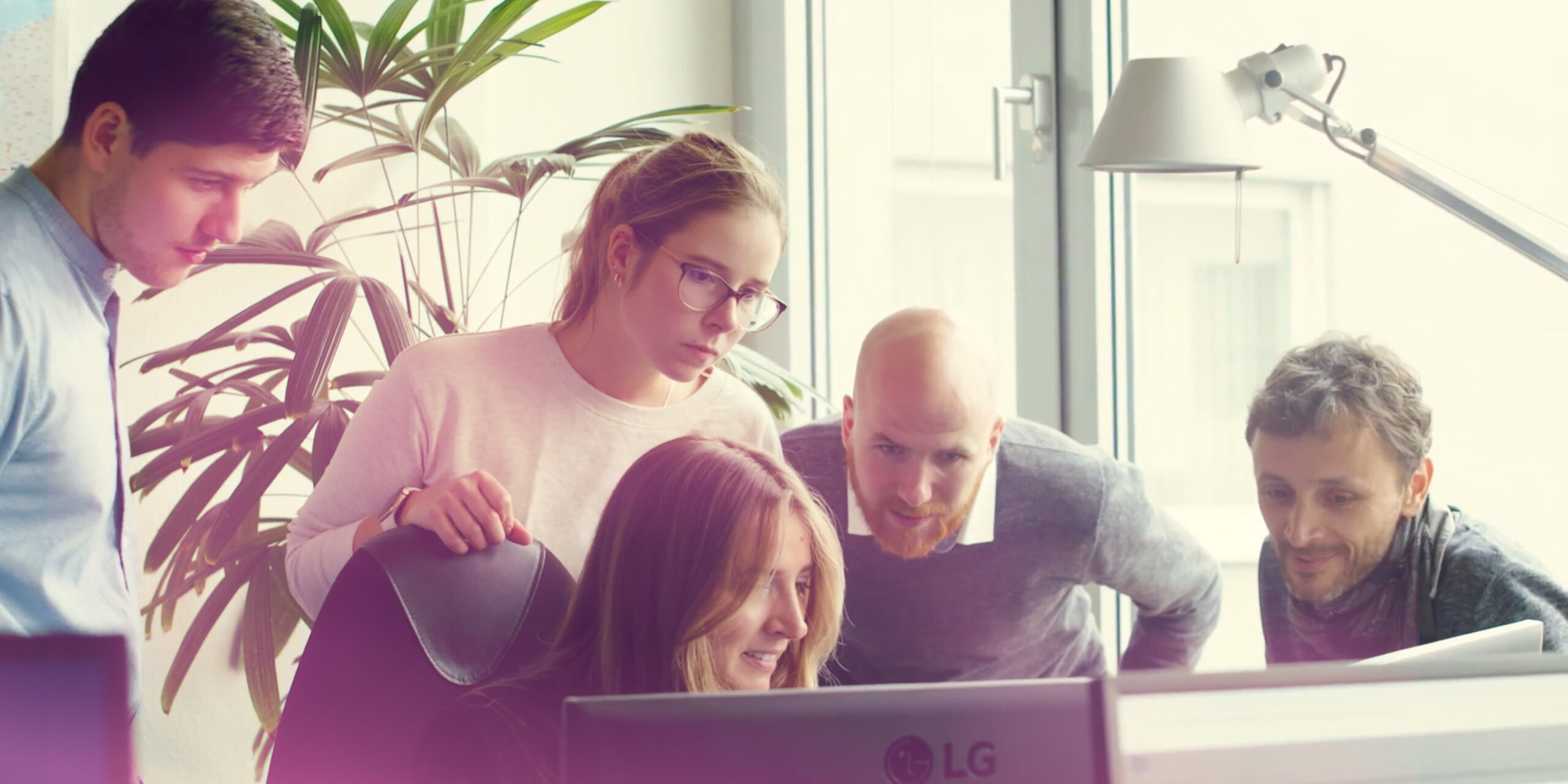 Besprechungssituation in einem Kunden-Team
